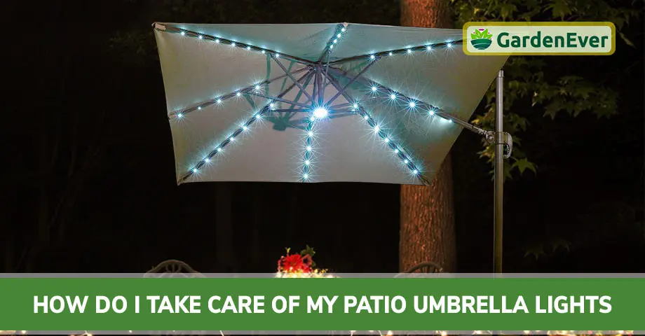 How do I Take Care of My Patio Umbrella Lights